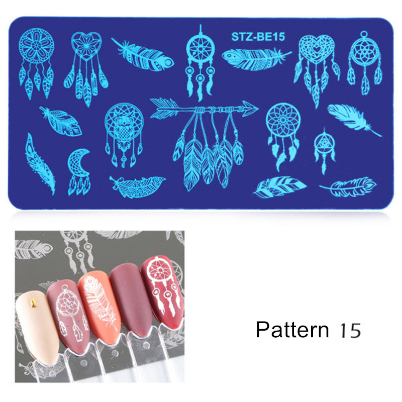 Generic Nail Plate 1pc Nail Art Stamping Plate Nail Art Tools Multiple Pattern Manicure DIY Beauty