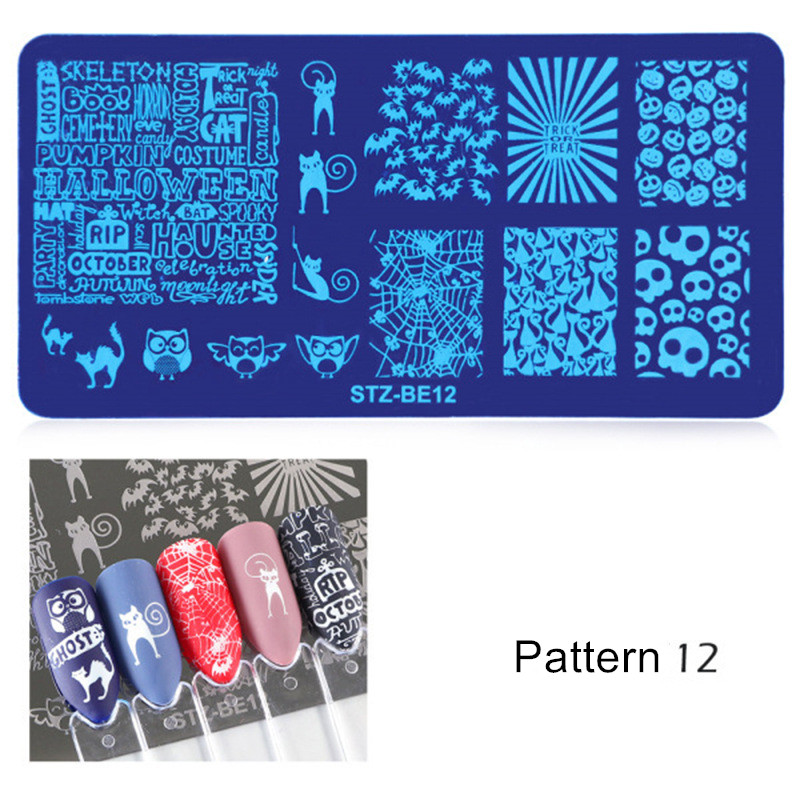 Generic Nail Plate 1pc Nail Art Stamping Plate Nail Art Tools Multiple Pattern Manicure DIY Beauty
