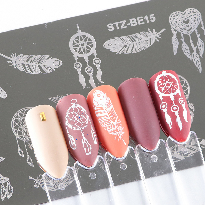 Generic Nail Plate 1pc Nail Art Stamping Plate Nail Art Tools Multiple Pattern Manicure DIY Beauty