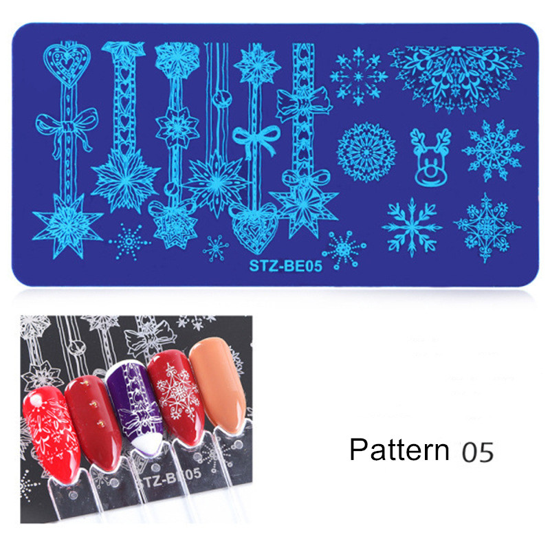 Generic Nail Plate 1pc Nail Art Stamping Plate Nail Art Tools Multiple Pattern Manicure DIY Beauty
