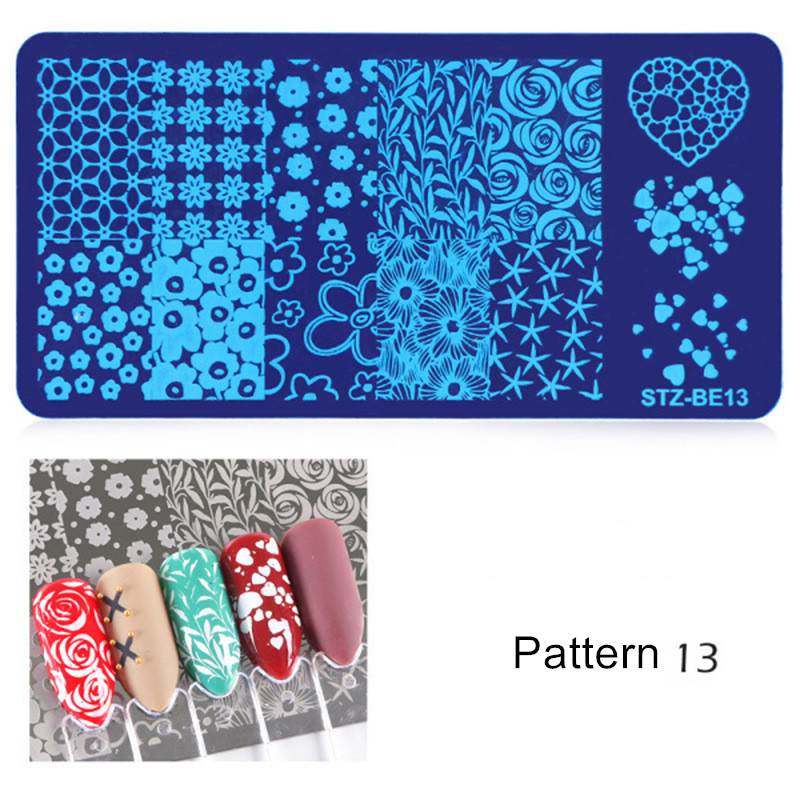 Generic Nail Plate 1pc Nail Art Stamping Plate Nail Art Tools Multiple Pattern Manicure DIY Beauty