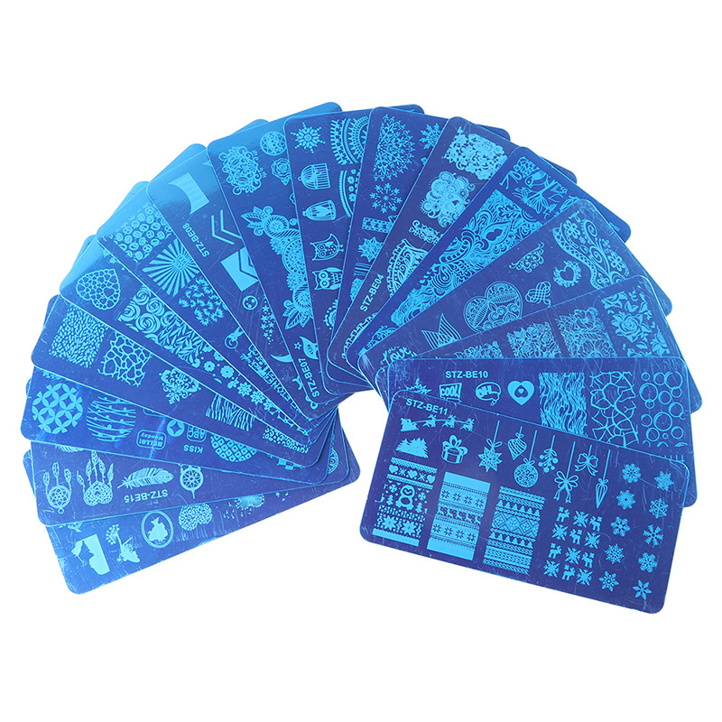 Generic Nail Plate 1pc Nail Art Stamping Plate Nail Art Tools Multiple Pattern Manicure DIY Beauty