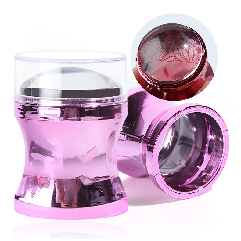 1 Set Nail Art Stamper Nail Art Stencils Clear Stamping Tool Clear Nail Art Scraper Set DIY Beauty