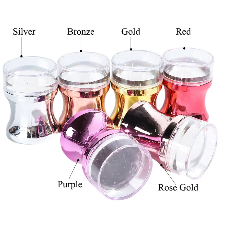 1 Set Nail Art Stamper Nail Art Stencils Clear Stamping Tool Clear Nail Art Scraper Set DIY Beauty