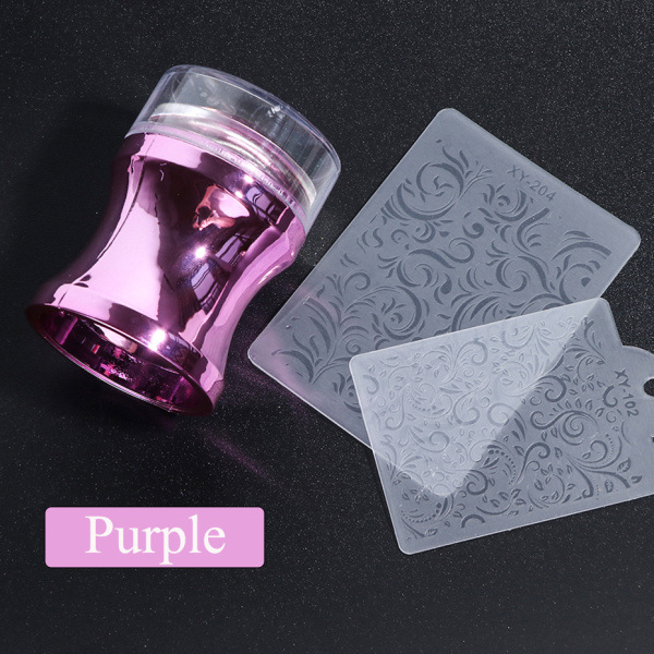 1 Set Nail Art Stamper Nail Art Stencils Clear Stamping Tool Clear Nail Art Scraper Set DIY Beauty