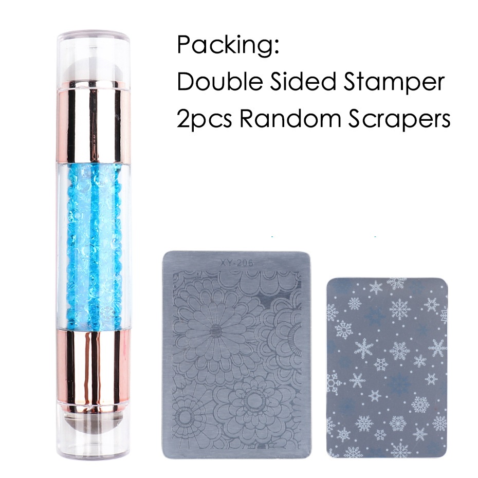 Double Stamper Heads Nail Art Pen 2.5x11.5cm Nail Art Brush Pen Painting Dotting
