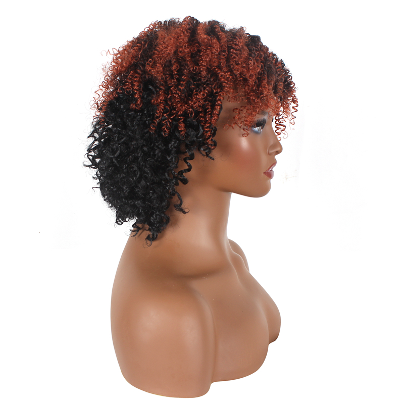 New Fashion Synthetic wigs Hair Wigs high class silk Women Wigs Hair 12inch curly short Human Wigs