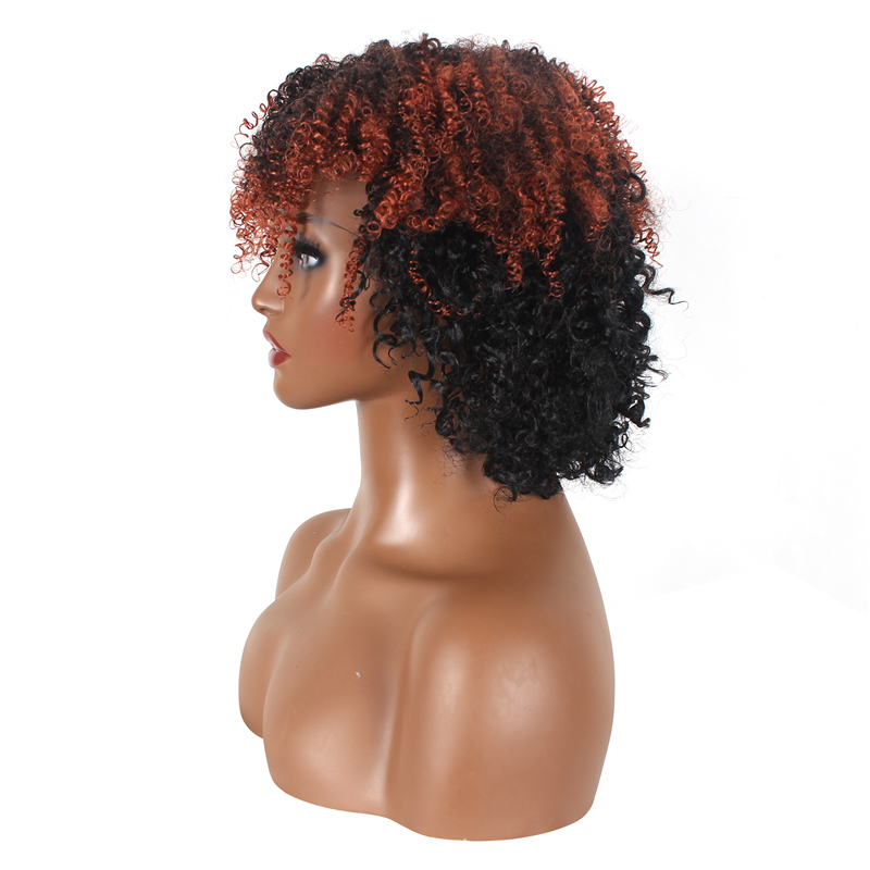 New Fashion Synthetic wigs Hair Wigs high class silk Women Wigs Hair 12inch curly short Human Wigs