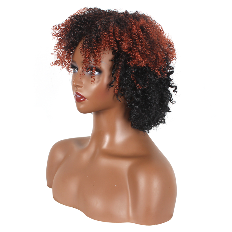 New Fashion Synthetic wigs Hair Wigs high class silk Women Wigs Hair 12inch curly short Human Wigs