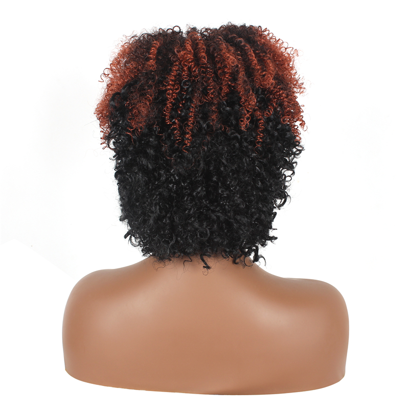 New Fashion Synthetic wigs Hair Wigs high class silk Women Wigs Hair 12inch curly short Human Wigs