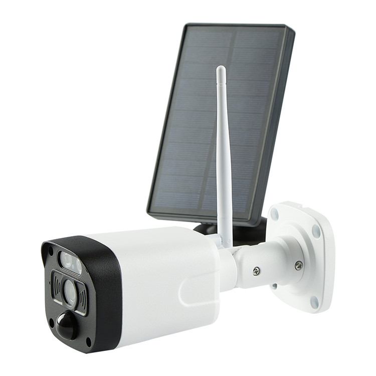 High Quality WIFI Bullet Camera Housing Solar CCTV WIFI Camera Surveillance Home Smart Camera With Rechargeable Battery compatible Android and IOS