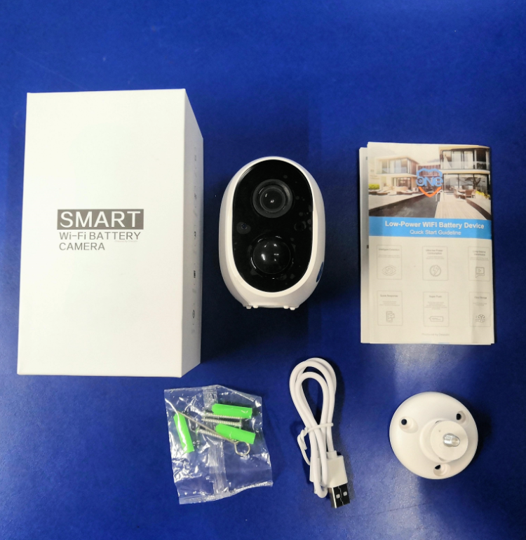 1080P Mini Wifi Camera Outdoor HD Waterproof Led Lamp Security Smart IP Garden Camera With Voice IP66 waterproof with 18650 rechargeable battery