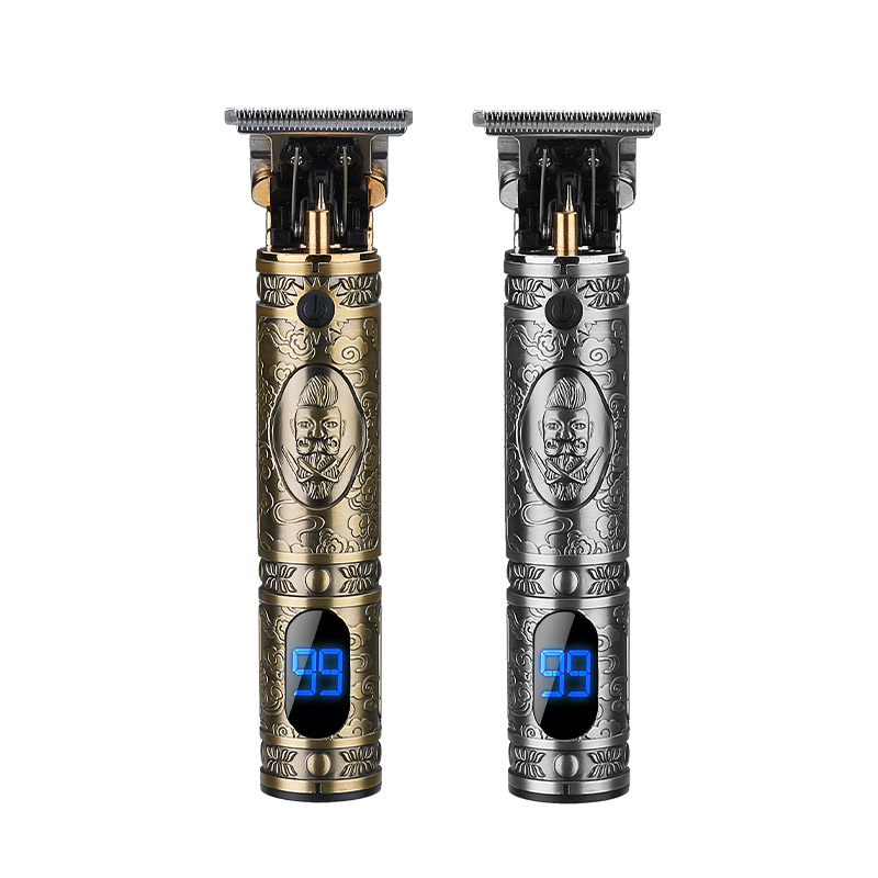 T9 Vintage Clippered Shaver Rechargeable Stainless Steel Bald headed men Hair Trimmers