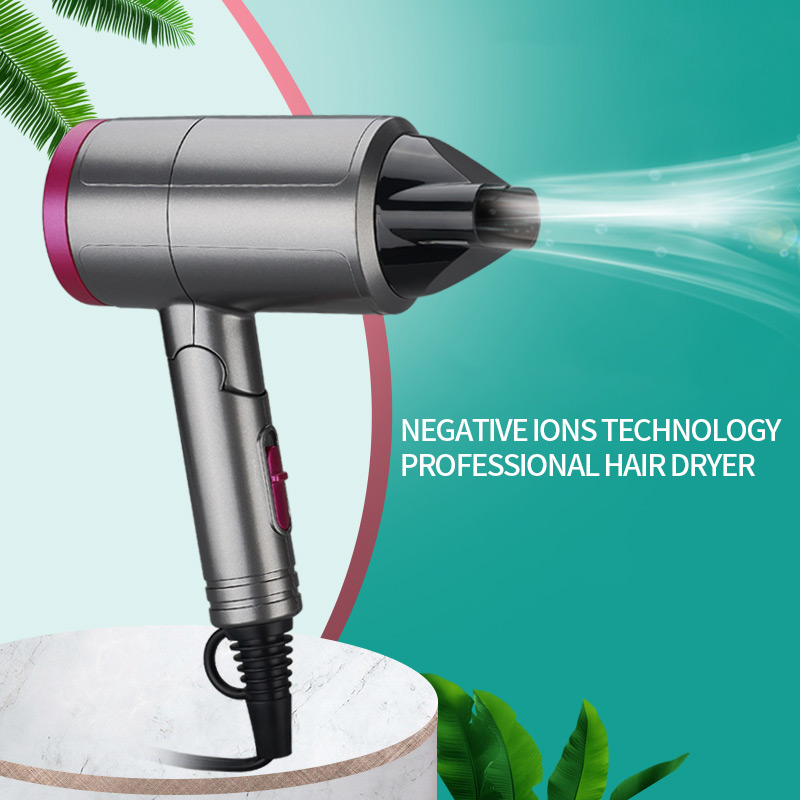 Portable hair Blow Dryer Custom Professional Salon Super Mini Straight foldable Hair Dryer Strong Power Negative Ions Dryer