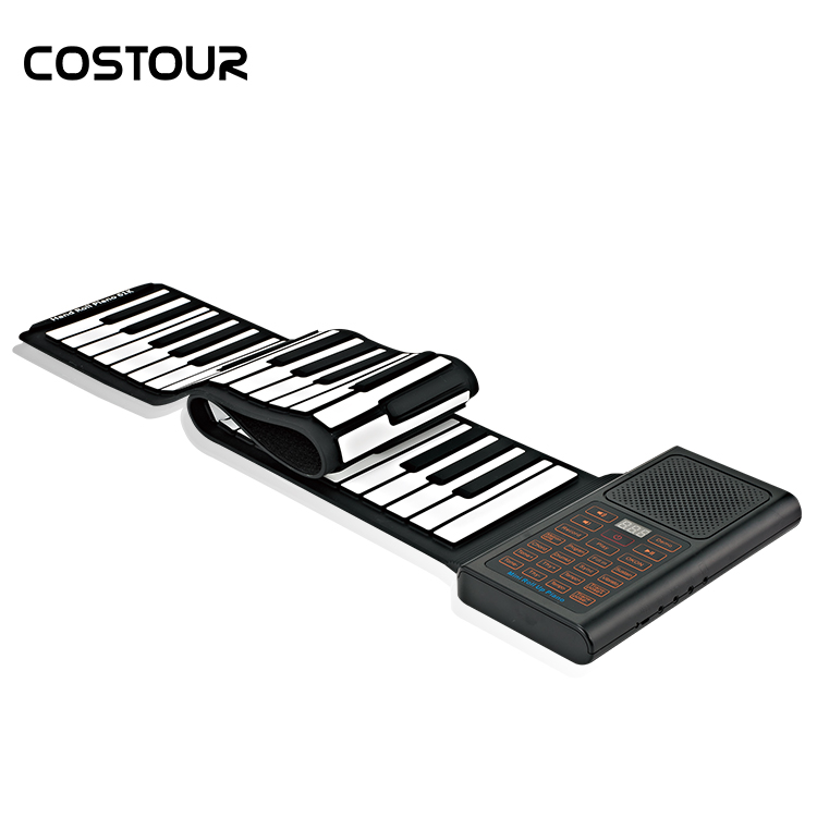 Hand-rolled piano 61 keys thickened foldable soft keyboard for adult beginners Introduction to children simple portable