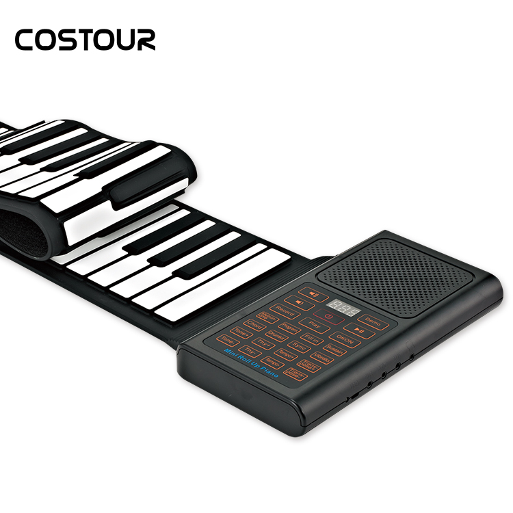 Hand-rolled piano 61 keys thickened foldable soft keyboard for adult beginners Introduction to children simple portable
