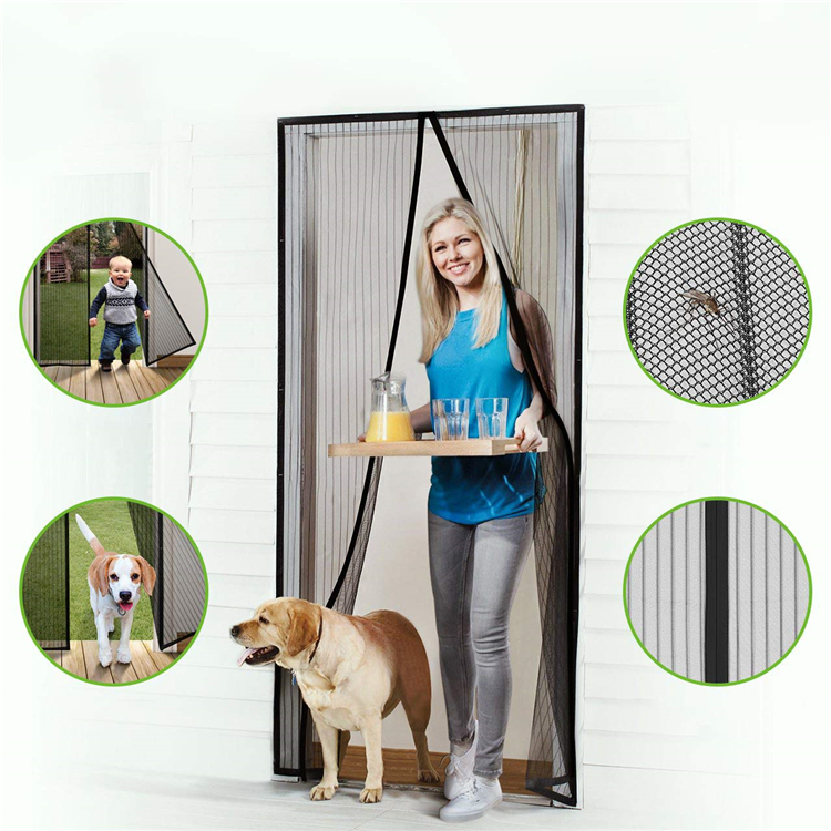 Magnet Mosquito Nets Summer Anti-mosquito Mesh magnetic Curtains Soft Yarn Door Tulle Window Screen
