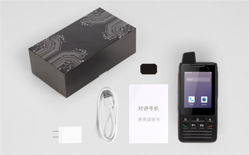 UNIWA F60 2.8 Inch PTT POC Function Long Range Mobile Phone With Sim Card Radio Set Walkie Talkie 100 km police