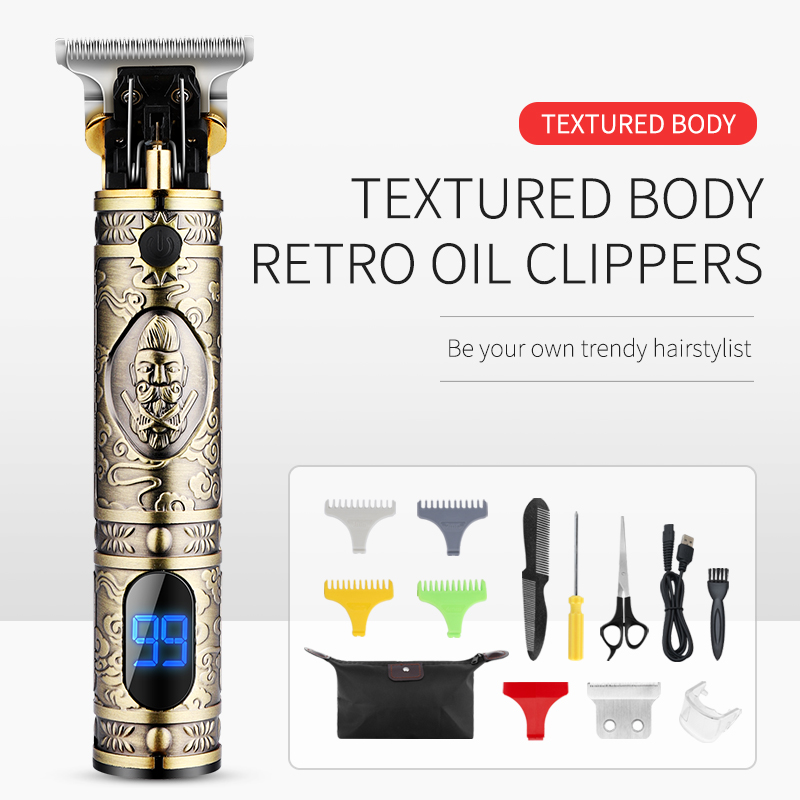 RESUXI LM300 Suit Professional Rechargeable cordless 13pcs suit all Metal cutting machine men electric hair trimmer clippers