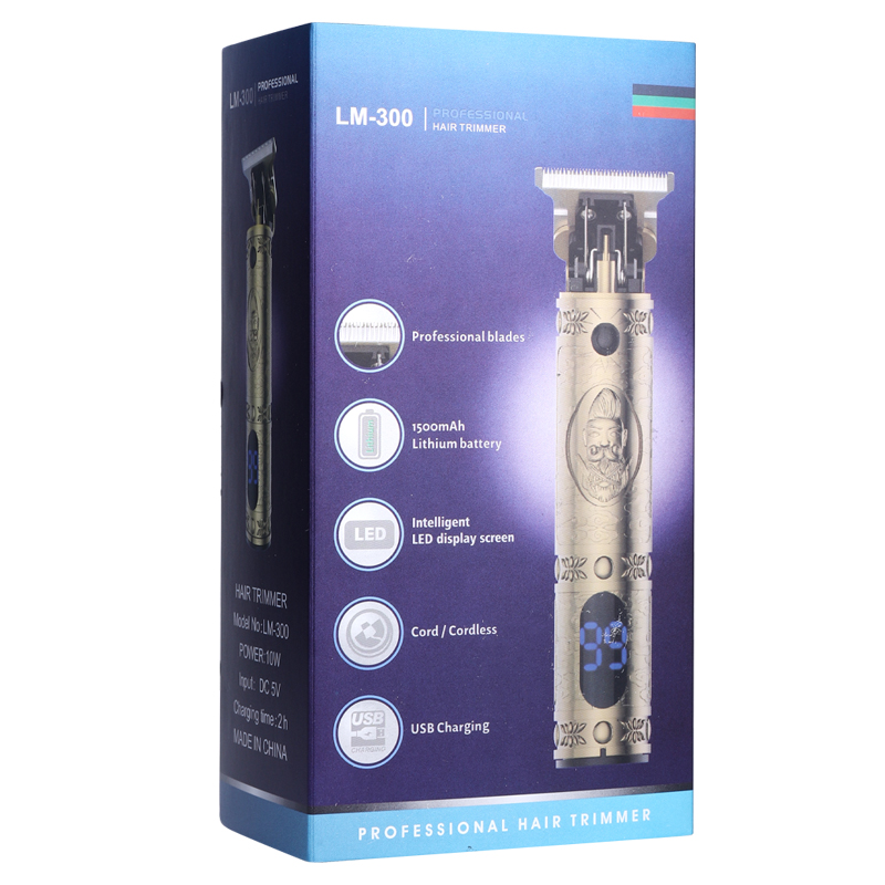 RESUXI LM300 Suit Professional Rechargeable cordless 13pcs suit all Metal cutting machine men electric hair trimmer clippers