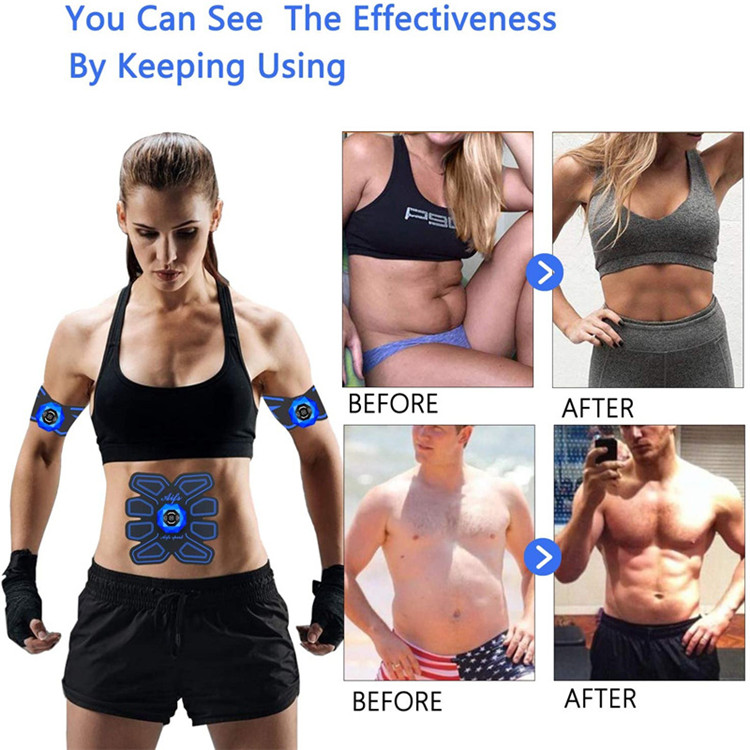 3 In 1 Abdominal Muscle Trainer Smart Body Building Fitness Belly Arm Intelligent Muscle Trainer Men/Women Athletic