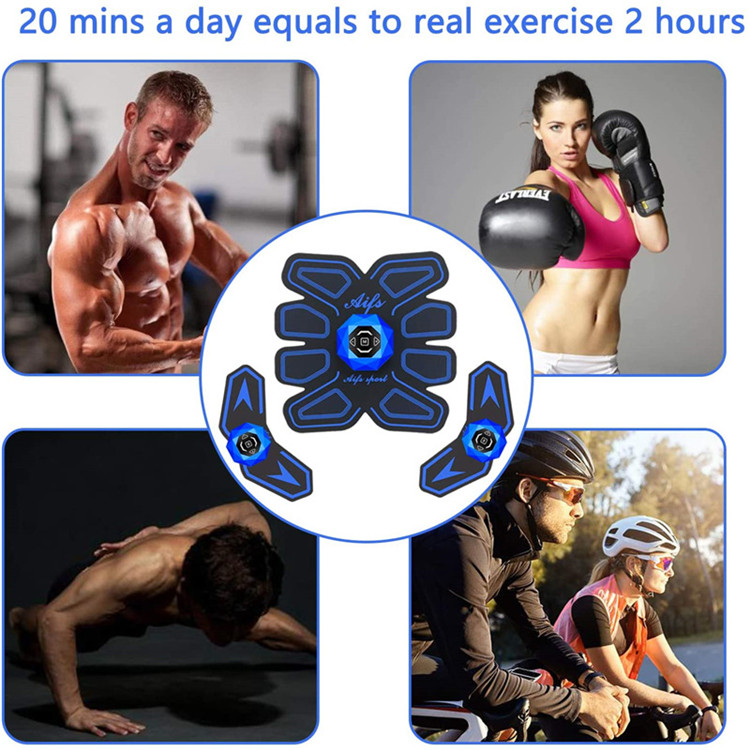 3 In 1 Abdominal Muscle Trainer Smart Body Building Fitness Belly Arm Intelligent Muscle Trainer Men/Women Athletic