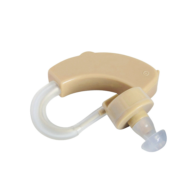 Ear Hearing Aid Kit Adjustable Behind Ear Invisible Sound Amplifier with 2 Button Batteries