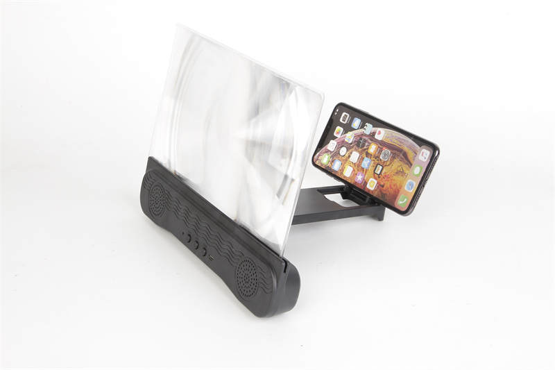 12 Inch Mobile Phone Screen Magnifier With Bluetooth Double Speaker 360° Surround Sound HD Video Amplifier Stand For Enlarge Phone Screen