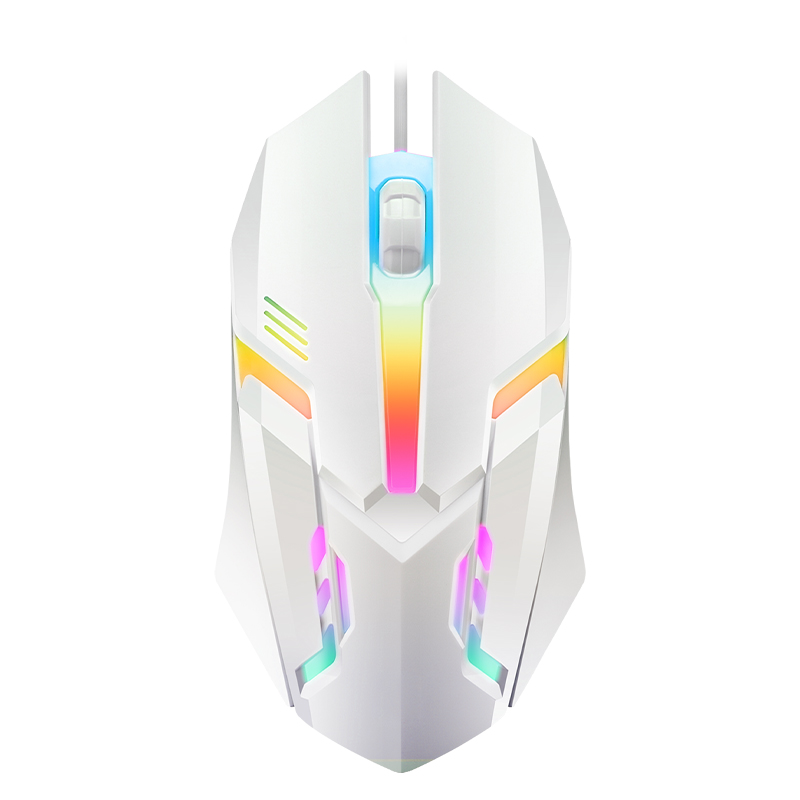 Computer Mouse USB Wired Gaming Mouse RGB LED Light E-sports