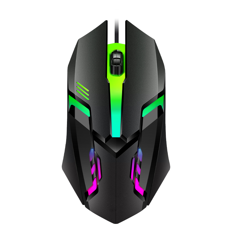 Computer Mouse USB Wired Gaming Mouse RGB LED Light E-sports