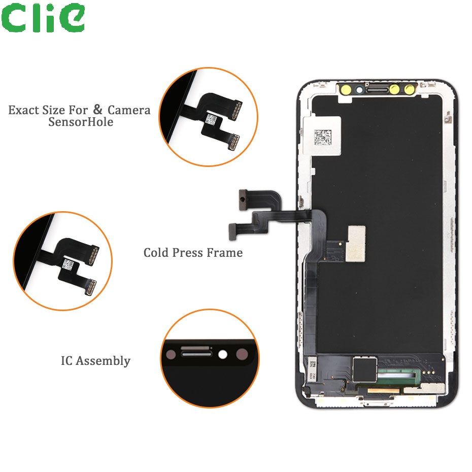 AAA LCD OLED 5.8" With 3D Touch Digitizer Display No Dead Pixel Replacement for iPhone X Digitizer Assembly With Gift