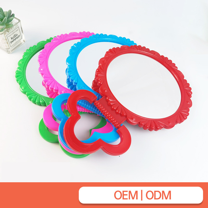 Cheap Plastics Mirror Single Side Cosmetic Plastic Mirror Folding Portable Single Side Plastic Makeup Mirrors China Old School style