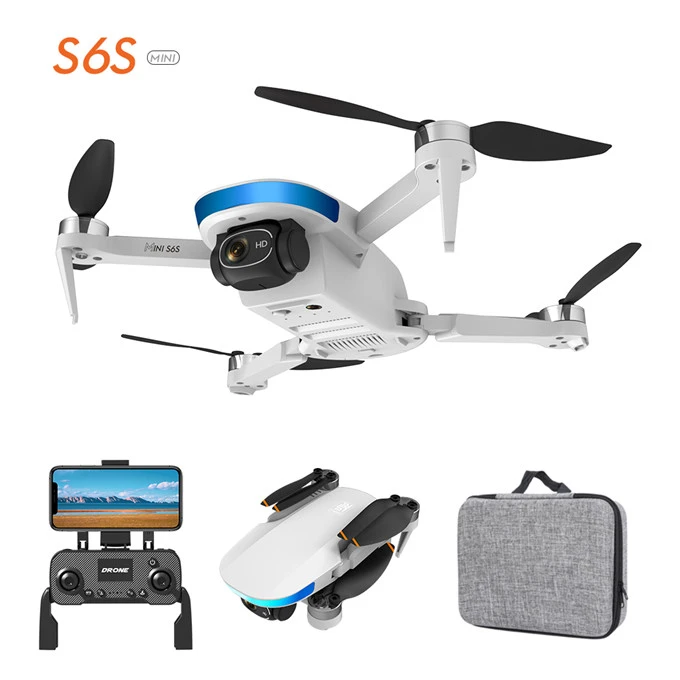 S6S Mini Drone GPS 4K Professinal Dual HD EIS Camera Light Flow 5G Brushless Motor Foldable Quadcopter RC Helicopter For experienced UAV manipulators