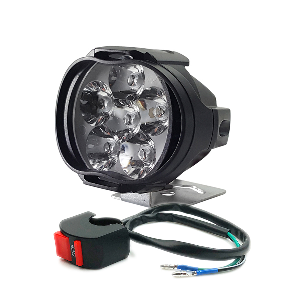 Super bright 10000LM Motorcycle LED Headlight Lamp High Brightness Auxiliary Spotlights Scooters Waterproof Modified Light Bulbs with Switch
