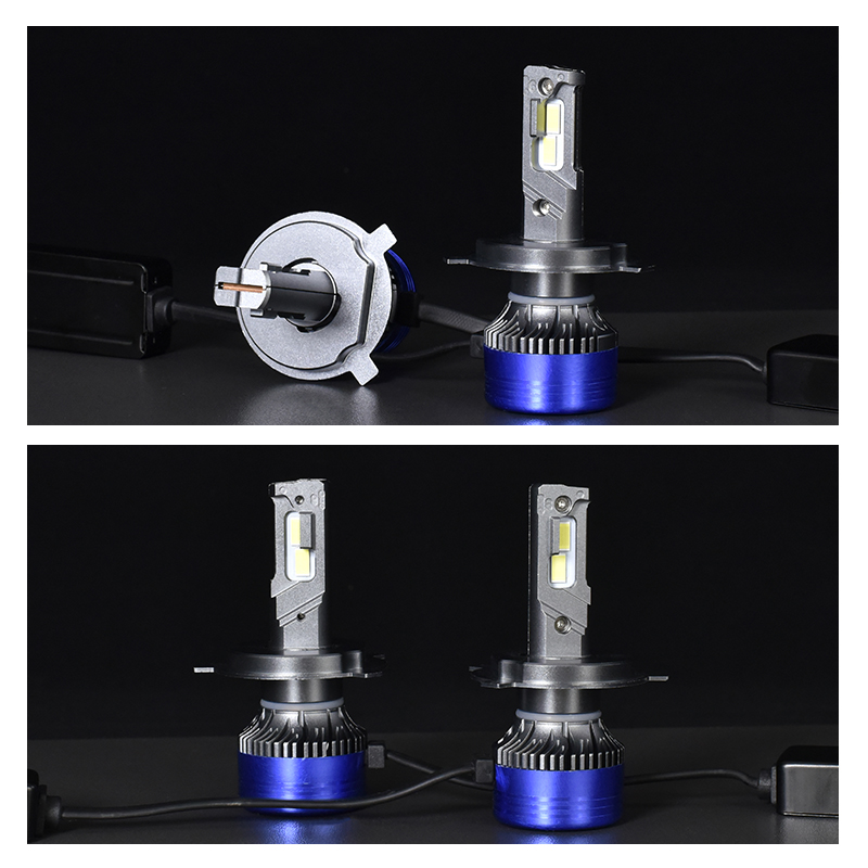 T35 H7 H4 H1 H11 Condensed Light LED Car Bulb 9005 9006  80W 10000LM No Radio Interference Auto Headlight 24V 50000H For Truck Small Pickup