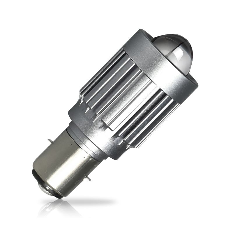 V10 Motorcycle LED Headlight Bulb H4 BA20D 24W 12000Lm Bi Lens Dual Light Colors 6000K 3000K High Low For Motorcycle Lighting