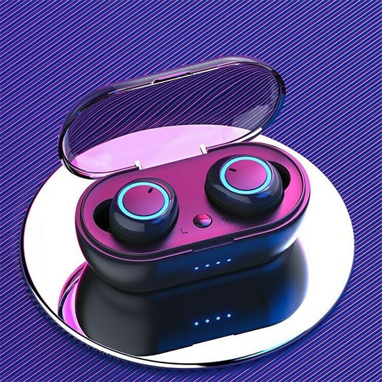 Deco Gear Wireless Headphones Bluetooth 5.0 Fingerprint Touch Earphones Mini In-Ear Sports Running Earplug