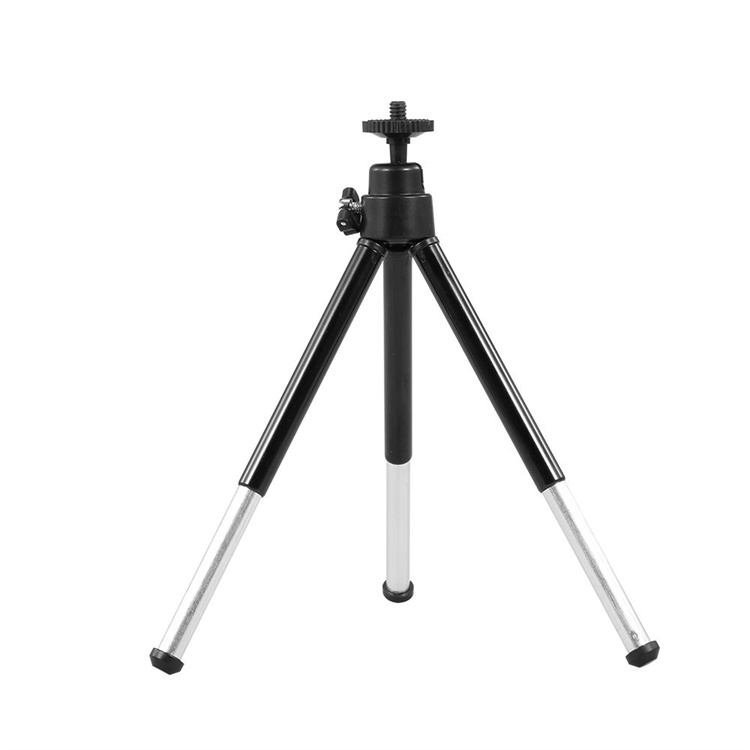 Portable Webcam Tripod Lightweight Mini Webcam Tripod for Smartphone Webcam Desktop Tripod Phone Holder Table Stand Metal Legs Table Tripod