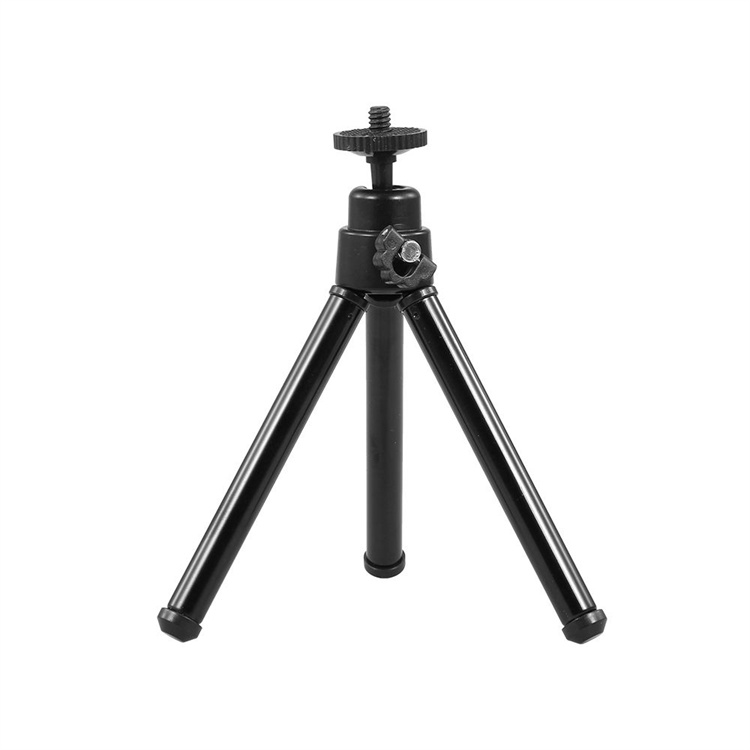 Portable Webcam Tripod Lightweight Mini Webcam Tripod for Smartphone Webcam Desktop Tripod Phone Holder Table Stand Metal Legs Table Tripod