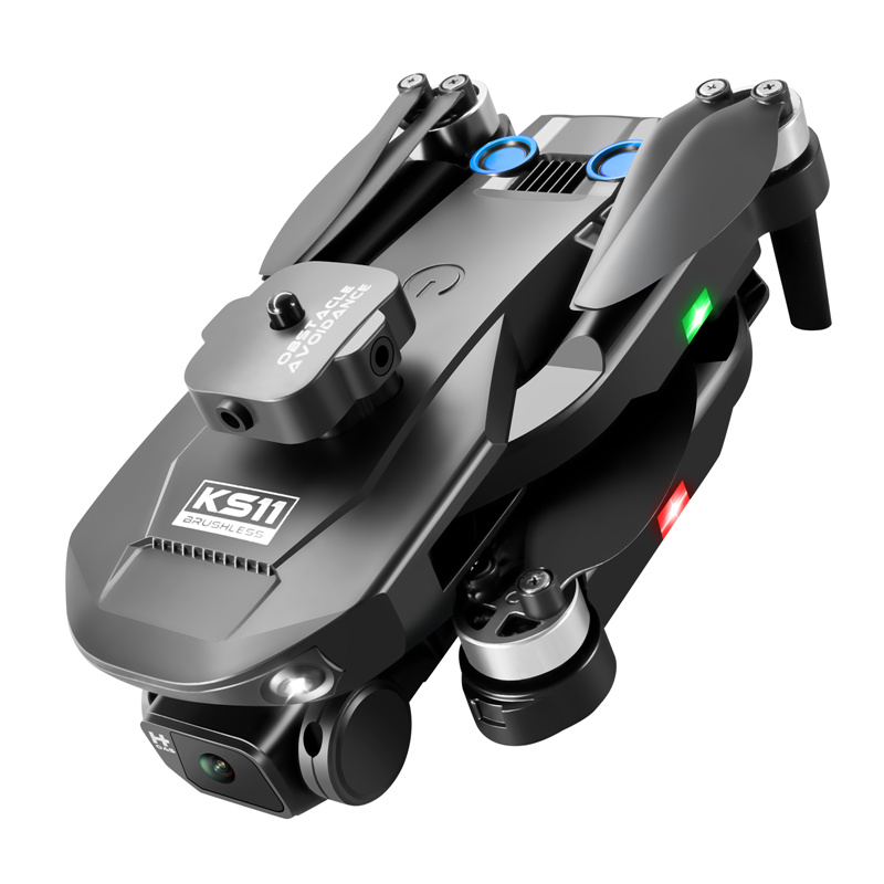 New LS KS11 Mini Drone 1080p Professional HD Camera Obstacle Avoidance Optical Flow Brushless RC Dron Quadcopter