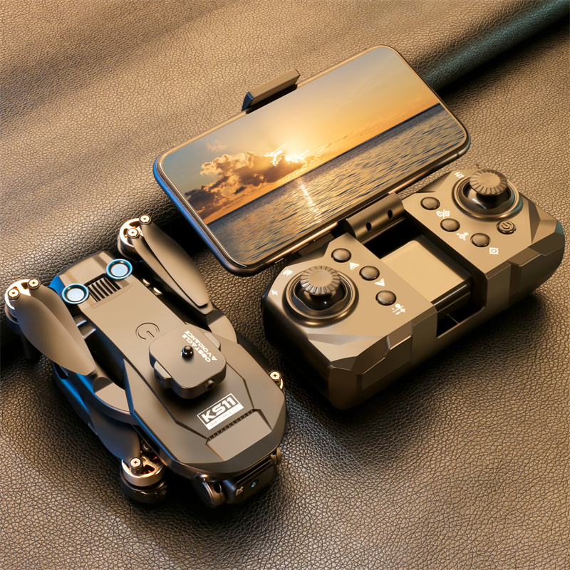 New LS KS11 Mini Drone 1080p Professional HD Camera Obstacle Avoidance Optical Flow Brushless RC Dron Quadcopter