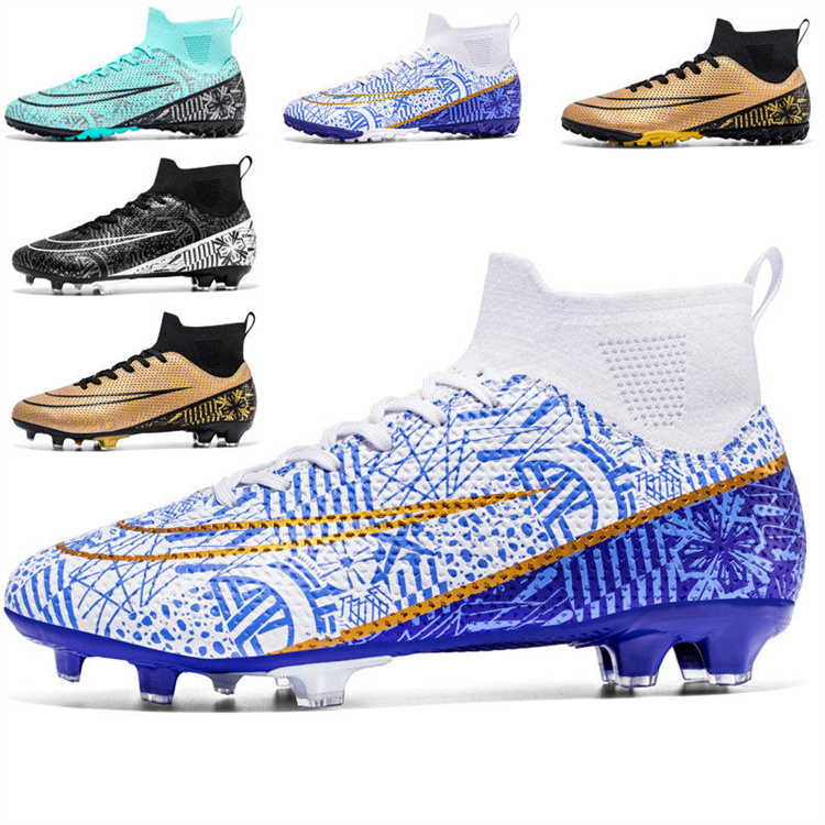 New Soccer Shoes Man Kids Soccer Fashion High Quality FG Type Professional Training Men  Football Shoes Soccer Boots