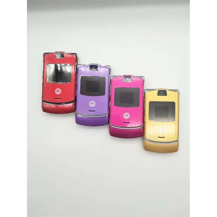 Motorola RAZR V3i GSM MP3 Quad Band Flip Cellphone Original Unlocked Old Simple Mobile Phones