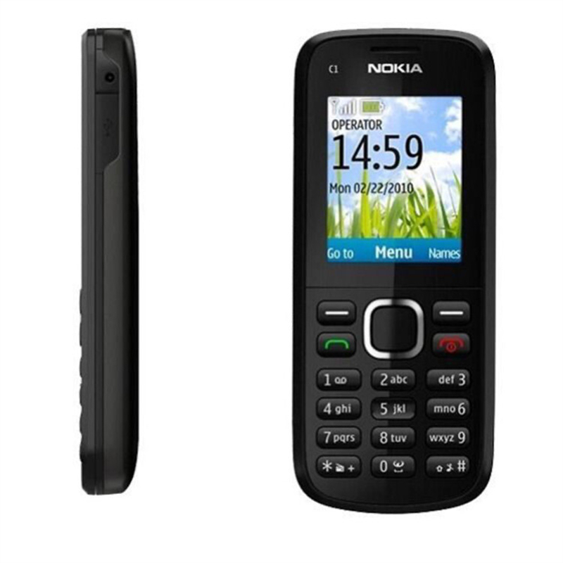 Nokia C2-01 Original Simple Cheap Bar Unlocked GSM Mobile Cell Phone 2" 3.15MP Camera FM radio GSM UMTS 3G