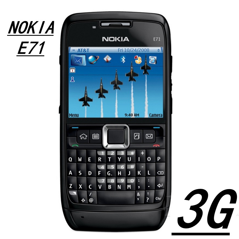 Nokia E71 3G Mobile Phones 2.36" Wifi GPS 3.15MP Cellphone Symbian OS Qwerty Keyboard Unlocked phone