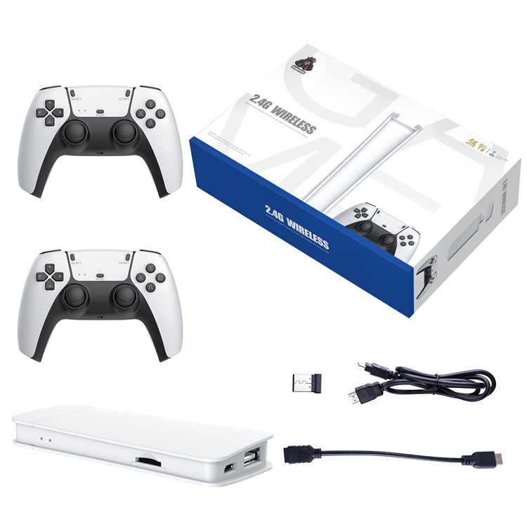 4K Game Stick M15 Retro Video Consol Game 2.4G Wireless Controllers 128G 30000Games Installed HD Output Kids Gift