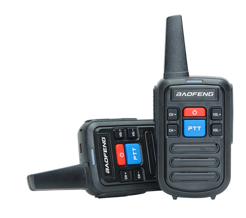 Long Distance Mini Handheld 2 Way Radios Walkie Talkies Baofeng BF C50 UHF 16 Channel UHF 400-480MHz Walkie talkie with earphones 2 pcs