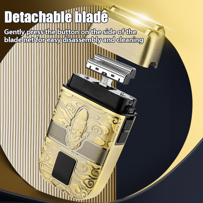 Newest Electric Senior Barber Hair Clipper Machine Trimmer Professional Portable Gold Electric Hair Clipper Set T-Blade Nose Hair Beard Trimmer Set Hair Cutting Grooming Kit