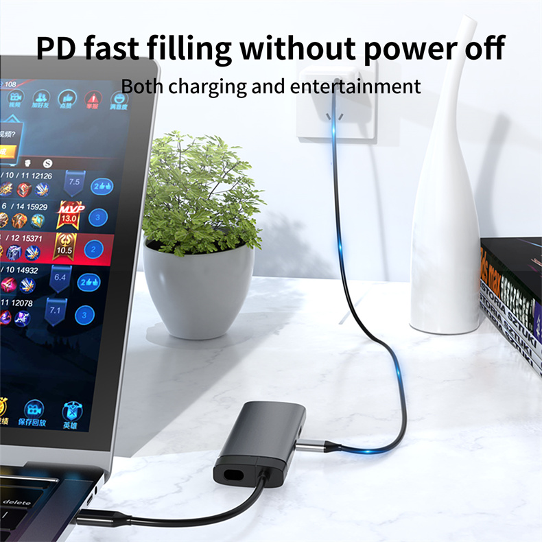 2023 New Arrival Multiport Adapter USB Hub for iPad Pro Dell XPS Laptop PD USB C Type C To 4K HDMl Multi Docking Station 5 In 1