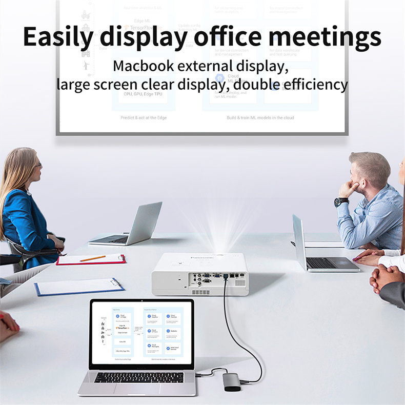 2023 New Arrival Multiport Adapter USB Hub for iPad Pro Dell XPS Laptop PD USB C Type C To 4K HDMl Multi Docking Station 5 In 1